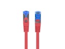 Patchcord - Ethernet sieťový kábel 0,5m cat.6A S/FTP, červený, Lanberg
