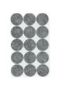 Samolepiace plstené podložky šedé ⌀28mm 15 ks