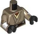 Lego New Torso Dark Tan Star Wars Robe sw1205 Mace Windu 973pb4710c01