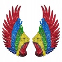 FAREBNÁ nášivka Wings TERMO flitre VEĽKÁ