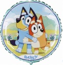 Balónik fóliový Dog Dog Bluey Modrý okrúhly 45 cm
