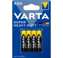 VARTA Super Heavy Duty AAA R3 zinkovo-uhlíkové batérie 4 ks