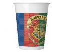 Plastové poháre (WM) Harry Potter Hogwarts Houses, 200 ml, 8 ks (SUP