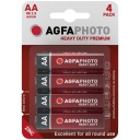 4x AGFAPHOTO HEAVY DUTY AA LR06 ZINKOVÁ BATÉRIA
