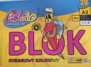 PASTELLO A3 farebný blok na kreslenie 80g 20 listov