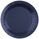 DEKORATÍVNE farebné papierové TANIERE NAVY BLUE x10
