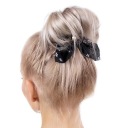 SCRUNCHIES gumička do vlasov, šatka, čierna