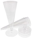 Plastové poháre na šampanské, 100 ml, 12 ks