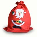 SANTA TAŠKA na darčeky, 50 cm, červená