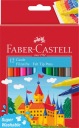 Značky na zips Faber-castell, 12 farieb