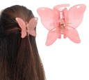 Spona Vlásenka BUTTERFLY spona krab krištáľová ružová dekorácia