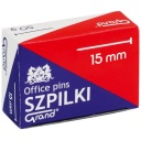 Krátke kovové špendlíky 15mm 50g na polystyrén, univerzálne krajčírstvo