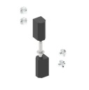 Záves 14x64,5x17mm 4 otvory, pevnejší, zdvihnutý