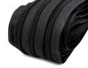 LuxTextil Zipsová páska Zips 5mm ŠPIRÁLA +10 Zips Zips 5mb FARBA