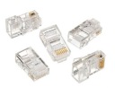 RJ45 8-kolíková internetová počítačová zástrčka 5 kusov