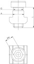Kancelársky magnet, okrúhly, oranžový 30mm Eclipse