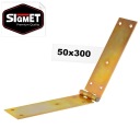 Konštrukcia Pánt NÁBYTOK 50x300 mm PLATED, lomený