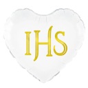 Balónik srdiečko sväté prijímanie IHS 45 cm na HEL