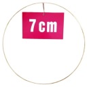 ZLATÝ prsteň/ráfik na lapače snov a makramé 7 cm