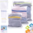 3x Sieťované vrecko LAUNDRY na pranie spodnej bielizne, ponožiek, podprseniek v práčke