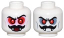 LEGO Head obojstranný upírsky hrad Dracula biely 28621pb0190