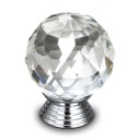 KRIŠTÁĽOVÝ DIAMANTOVÝ BIELY NÁBYTOK ÚCHYTKA fi30