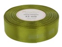 Ozdobná saténová stuha 25mm 32mb khaki