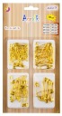 Šijacie špendlíky Classic Universal Gold Mix Veľkosti Pevné 100 ks