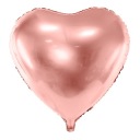 HEART fóliový balón ružové zlato ružové zlato 45 cm na HEL na Valentína