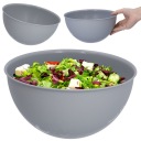 VEĽKÁ KUCHYŇSKÁ PLASTOVÁ MISKA, ŠEDÁ, NA GRIL NA ŠALÁTY 3L