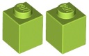 LEGO Brick 1x1 Limetka (3005/4220634) x2