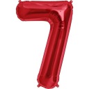 FÓLIOVÝ BALÓN ČÍSLO 7 ČERVENÝ VEĽKÝ 100 cm