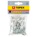 Hliníkové nity 4,0 x 10 mm, 50 ks TOPEX 43E402