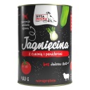 SEDENIE JAHNIČKA S CUKINOU A RAJKAČKAMI 400 G MOKRÉ KRMIVO PRE PSA