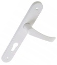 Kľučka dverí 72 dlhý tanier, biela vložka