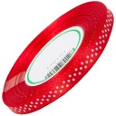 STUHA saténová STUHA bodky 6mm 22m červená