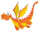 NÁLEPKA NA OKNO ZRKADLO NA NÁBYTOK DINOSAUR DINO DRAGON