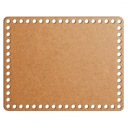 šedý základný košík dno 22x28cm HDF obdĺžnik