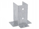 PSP DX 45 OTVORENÝ STĹPOVÝ ZÁKLAD PRISRUBOVANÝ DO BETÓNU 46x41 DOMAX GALVANIZOVANÝ