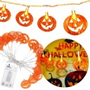 GARLANDOVÉ SVETLÁ ŽIARENÉ TEKVINY 20 LED ZÁVESNÉ DUCHOVNÉ HALLOWEENSKÉ DEKORÁCIE