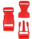 Spona plastová 20mm ČERVENÁ 2 ks