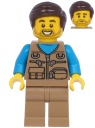 LEGO New Minifigúrka Rybár Camper twn398