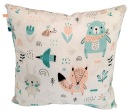 LiLo FLUFFY VANKÚŠ jasiek 30x30 pre deti bavlna100% silikónová gulička