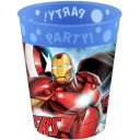 OPÄTOVNE POUŽITEĽNÝ plastový pohár AVENGERS narodeniny MARVEL ironman