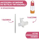 Sada slamiek s konektorom na fľašu Tritan 4
