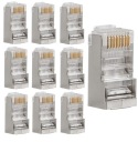 10 ks SVORKY ZÁSTRČKA RJ 45 FTP tienená Lanberg