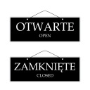 Laminovaný nápis OTVORENÉ ZATVORENÉ-OTVORENÉ/ZATVORENÉ