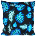Bavlnená obliečka na vankúš 50x50 COBALT MONSTERA