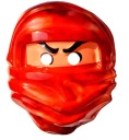 SUPER Ninja maska ​​MAN RED PVC PM066