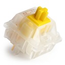 Gateron MILKY YELLOW PRO Factory Lubed Lineárne mechanické spínače - 5x